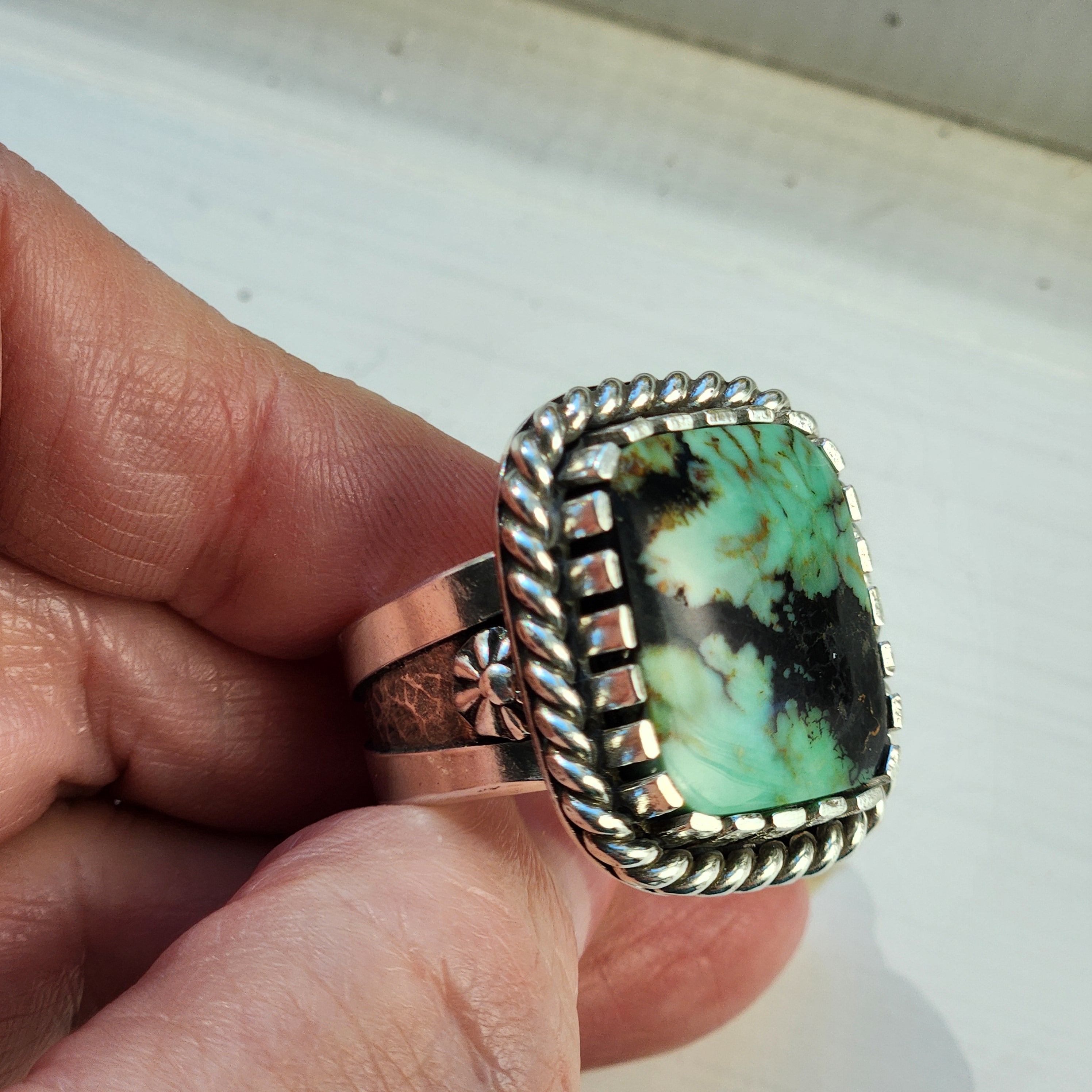 Men's Nevada Saguaro Variscite Ring