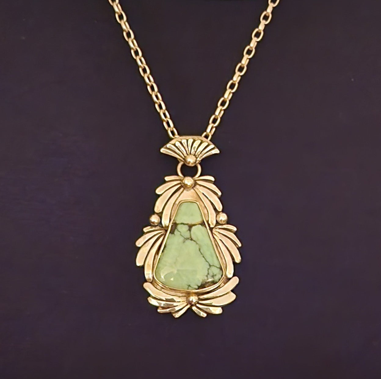 Saguaro Variscite Fan Necklace